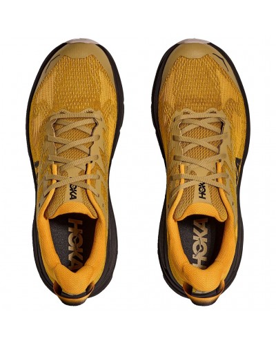 Hoka Challenger 8 Men's Trail Running Shoes, Mustard Seed/Black