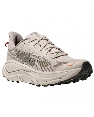 Hoka Challenger 8 Women's Trail Running Shoes, Stucco/Asphalt Grey