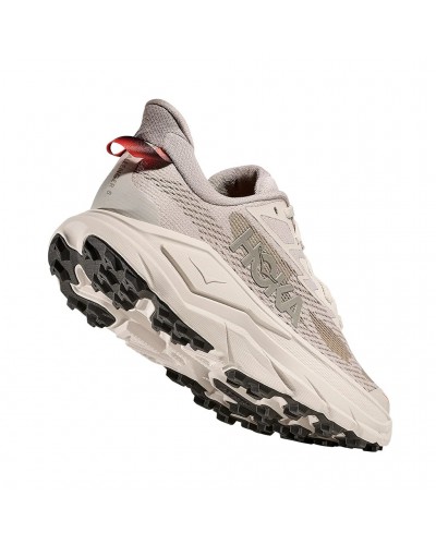 Hoka Challenger 8 Women's Trail Running Shoes, Stucco/Asphalt Grey