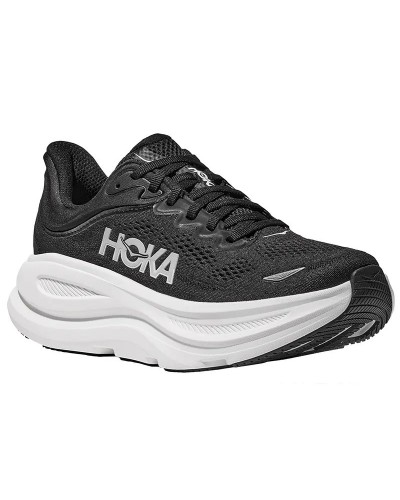 Hoka Bondi 9 Scarpe Running Uomo, Black/White
