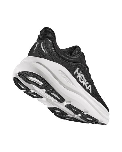 Hoka Bondi 9 Men's Running Shoes, Black/White