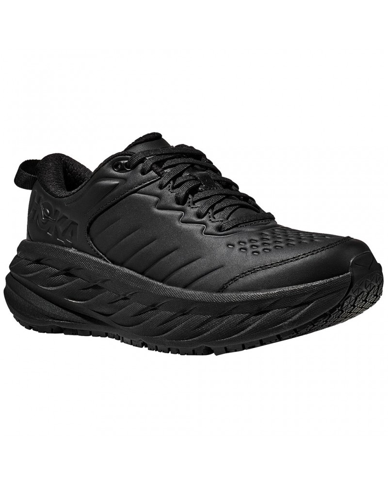 Hoka Bondi SR Scarpe da Lavoro Impermeabili Uomo, Black/Black