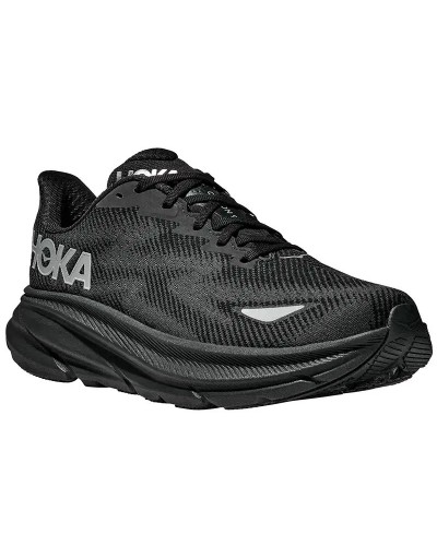 Hoka Clifton 9 GTX Gore-Tex Men's Running Shoes, Black/Black