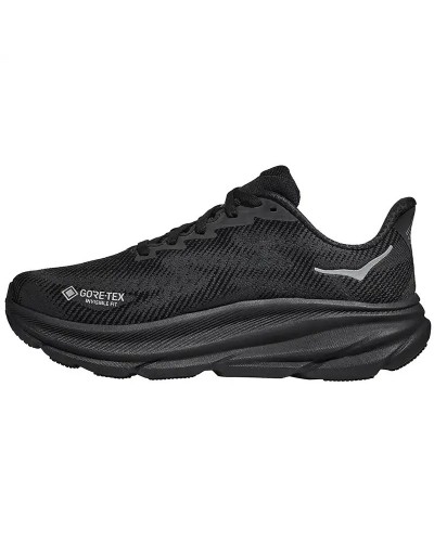 Hoka Clifton 9 GTX Gore-Tex Scarpe Running Uomo, Black/Black