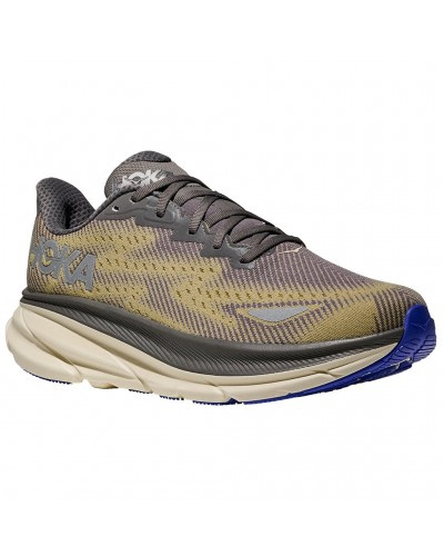 Hoka Clifton 9 GTX Gore-Tex Scarpe Running Uomo, Gravel/Eggshell