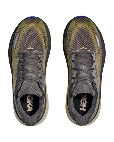Hoka Clifton 9 GTX Gore-Tex Men's Running Shoes, Gravel/Eggshell