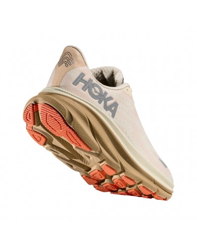 Hoka Clifton 9 GTX Gore-Tex Scarpe Running Donna, Eggshell/Khaki