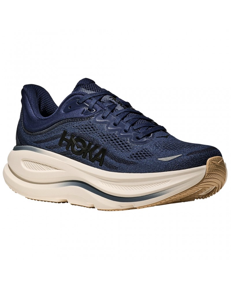 Hoka Bondi 9 Men's Running Shoes, Midnight Blue/Varsity Navy