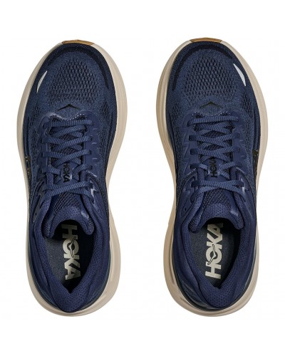Hoka Bondi 9 Men's Running Shoes, Midnight Blue/Varsity Navy