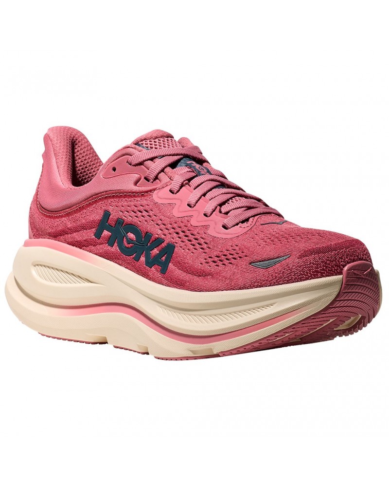 Hoka Bondi 9 Scarpe Running Donna, Lingonberry/Cranberry