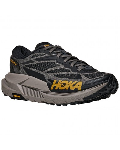 Hoka Mafate X Men's Trail Running Shoes, Black/Cement