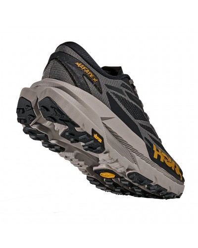 Hoka Mafate X Men's Trail Running Shoes, Black/Cement