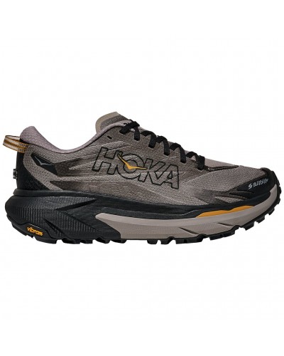 Hoka Mafate 5 Men's Trail Running Shoes, Cement/Black