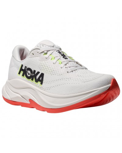 Hoka Rincon 4 Women's Running Shoes, Frost/Neon Yuzu