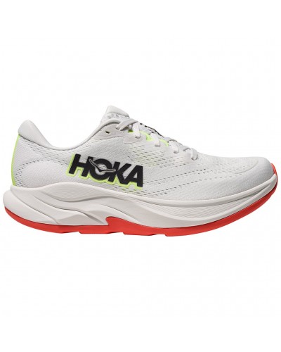 Hoka Rincon 4 Women's Running Shoes, Frost/Neon Yuzu