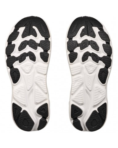 Hoka Clifton 10 Men's Running Shoes, Black/White