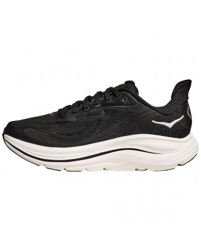 Hoka Clifton 10 Men's Running Shoes, Black/White