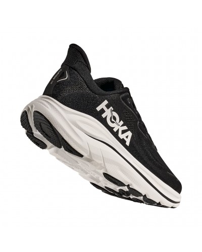 Hoka Clifton 10 Men's Running Shoes, Black/White