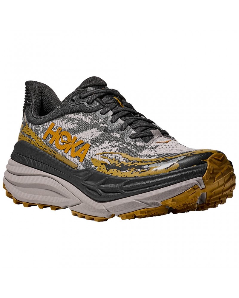 Hoka Stinson 7 Scarpe Trail Running Uomo, Black/Cement