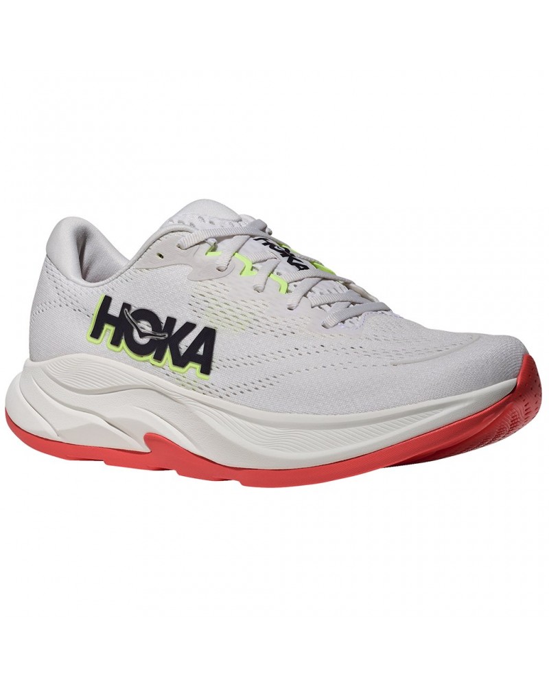 Hoka Rincon 4 Men's Running Shoes, Frost/Neon Yuzu