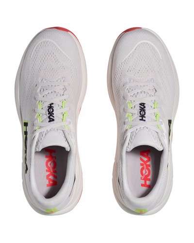 Hoka Rincon 4 Men's Running Shoes, Frost/Neon Yuzu