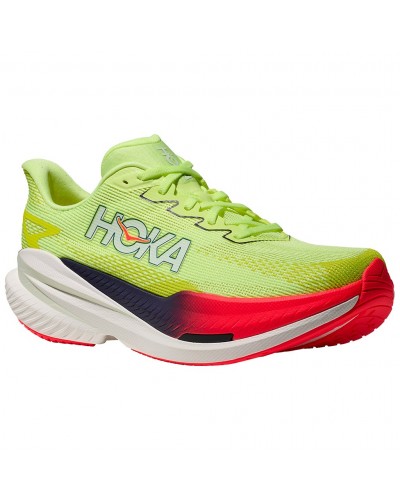 Hoka Mach X 3 Scarpe Running Uomo, Neon Yuzu/Squid Ink
