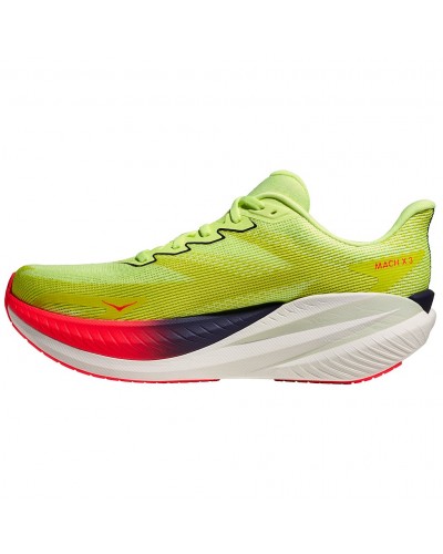Hoka Mach X 3 Scarpe Running Uomo, Neon Yuzu/Squid Ink