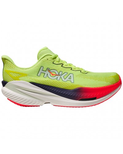 Hoka Mach X 3 Men's Running Shoes, Neon Yuzu/Squid Ink