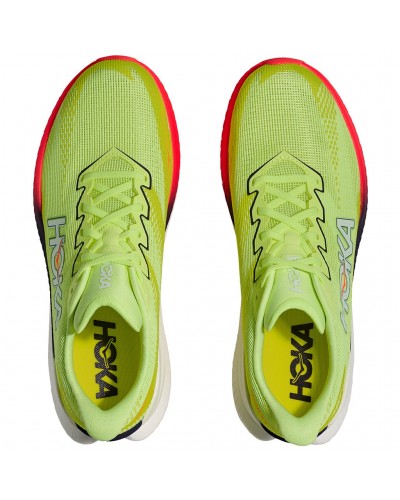 Hoka Mach X 3 Scarpe Running Uomo, Neon Yuzu/Squid Ink