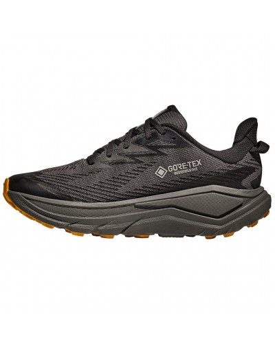 Hoka Challenger 8 GTX Gore-Tex Scarpe Trail Running Uomo, Asphalt Grey/Varsity Yellow