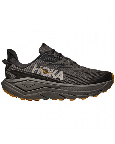 Hoka Challenger 8 GTX Gore-Tex Scarpe Trail Running Uomo, Asphalt Grey/Varsity Yellow