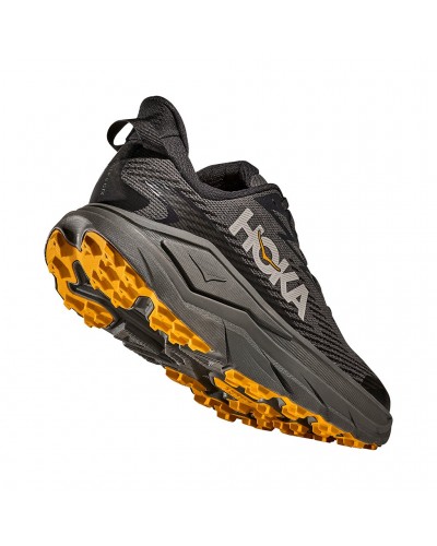 Hoka Challenger 8 GTX Gore-Tex Scarpe Trail Running Uomo, Asphalt Grey/Varsity Yellow