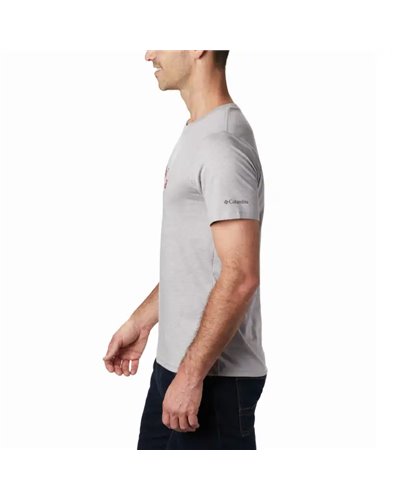 Columbia CSC Basic Logo Maglia Maniche Corte Uomo, Columbia Grey Heather