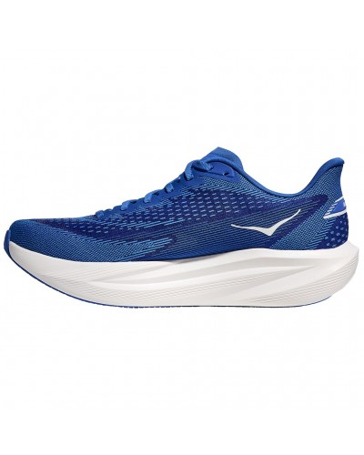 Hoka Mach 7 Men's Running Shoes, Cobalt Blue/Neon Green