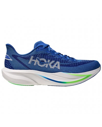 Hoka Mach 7 Men's Running Shoes, Cobalt Blue/Neon Green