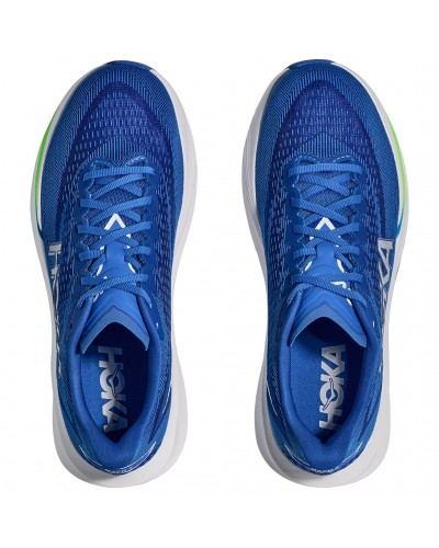 Hoka Mach 7 Scarpe Running Uomo, Cobalt Blue/Neon Green