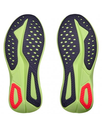 Hoka Mach 7 Scarpe Running Uomo, Frost/Neon Yuzu