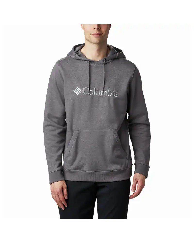 Columbia CSC Basic Logo II Felpa con Cappuccio Uomo, City Grey Hthr (CSC Branded Logo)