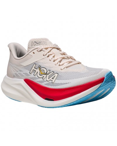 Hoka U Rocket X 3 Scarpe Running Unisex, Alabaster/Frost