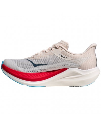 Hoka U Rocket X 3 Scarpe Running Unisex, Alabaster/Frost