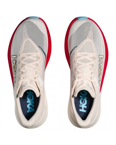 Hoka U Rocket X 3 Unisex Running Shoes, Alabaster/Frost