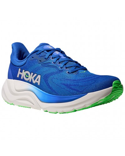 Hoka Arahi 8 Men's Running Shoes, Cobalt Blue/Neon Green