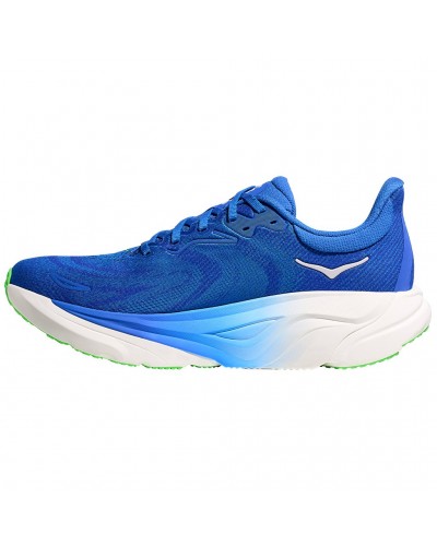 Hoka Arahi 8 Men's Running Shoes, Cobalt Blue/Neon Green
