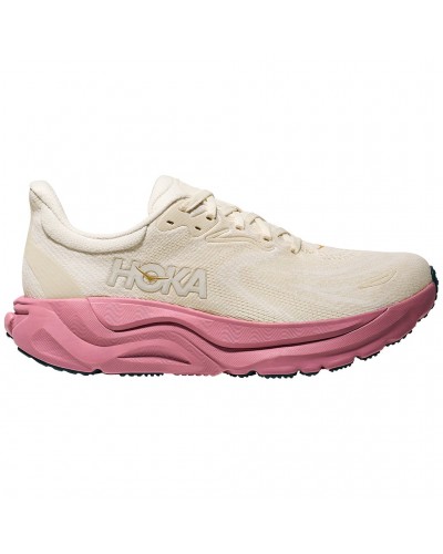 Hoka Arahi 8 Women's Running Shoes, Alabaster/Lingonberry