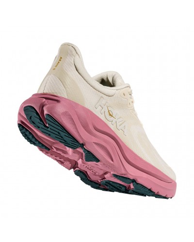 Hoka Arahi 8 Women's Running Shoes, Alabaster/Lingonberry