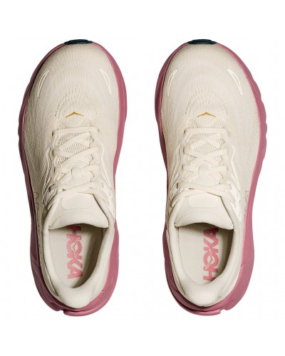 Hoka Arahi 8 Women's Running Shoes, Alabaster/Lingonberry