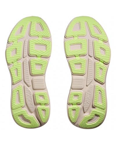 Hoka Bondi 9 Scarpe Running Uomo, Grout/Neon Yuzu