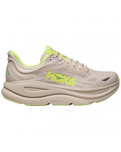 Hoka Bondi 9 Scarpe Running Uomo, Grout/Neon Yuzu
