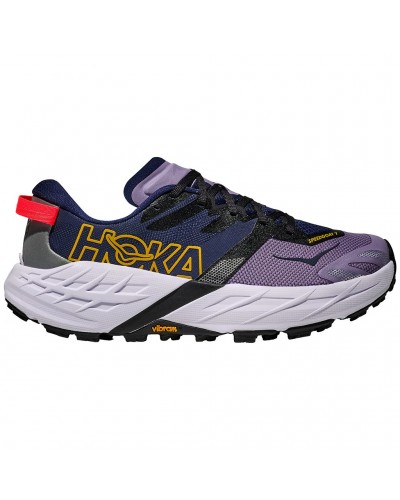 Hoka Speedgoat 7 Women's Trail Running Shoes, Berry Jam/Starlight Glow