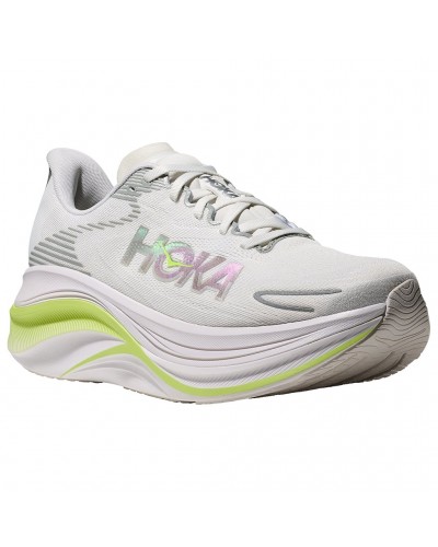 Hoka Skyward X 2 Women's Running Shoes, White/Neon Yuzu